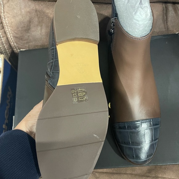 New nib Marc Joseph leather ankle boots low sz 6.5 m - Picture 4 of 6